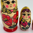 Russian Matryoshka Nesting Dolls Hand Painted Vintage 5 3 4  Set Of 4