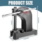 1 Ton Arbor Press Manual Desktop Ratchet Leverage Punch Press Metal Stamp Tool