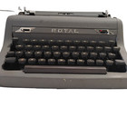 As Is Vintage Royal Quiet Deluxe Typewriter   Gray   No Case   Old Typewritter