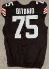 Cleveland Browns Joel Bitonio Game Worn Unwashed  Jersey With Ultra Rare Patches