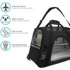 Pet Carrier Bag Travel Case Airline Approved Soft Sided Comfort Bag For Dog Cat