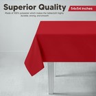 Utopia Kitchen Square Table Cloth 2 Pack  54x54 Inches  Red   Tablecloth   