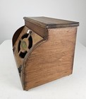 Vintage Wooden Bread Box Farmhouse Kitchen Counter Storage Drop Front Country