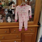 Kids 2-piece Butterfly Pajama Set Long Sleeve Top   Pants Pink White Purple 2xs