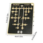 Morse Code Trainer Card Pro  Professional Pcb Style With Interactive