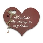 Vintage Wood Heart Wall Art    you Hold The String To My Heart    