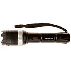 Police Stun Gun 8810 - Heavy Duty Metal Rechargeable With Zoom Led Flashlight