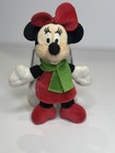 Disney Mickey Mouse Christmas Holiday 5  Plush Stuffed Animal Ornament Lot Of 8