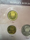Coin Sets Of All Nations China W card Unc Yuan 1 2 5 jiao 1 2 5 Fen 1983 Proof