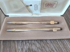 Vtg 1982 Cross Ballpoint Pen Pencil Set 10kt Gold Filled Usa State Farm Logo