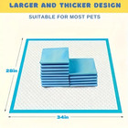 Dog And Puppy Training Pads  X-large 28x34 Inches 100 Count Dog Pee Potty