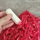 Vintage Cheerleading Pom Poms Retro 1980s Plastic Handles Cheer 15    Red