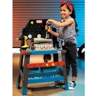 2-in-1 Buildin  To Learn Motor Wood Shop Playset  Blue  For Ages 3 
