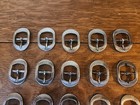 Lot Of 25 Center Heel Bar Buckles 3 4  Polished Nickel Finish Leather Craft