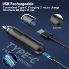 Nose Ear Face Neck Eyebrow Hair Mustache Beard Cordless Trimmer Shaver Clipper