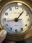 Vintage Brass Ship s Time Porthole Clock Quartz Nautical Maritime 4 33    Wide