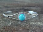 Navajo Indian Sterling Silver Turquoise Bracelet - Sadie  Jim