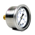 1 5  Liquid Filled Pressure Gauge 300 Psi Air Compressor Center Back Mount 1 8