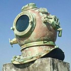 Rare Antique Diving Divers Helmet Mark V Vintage Navy Us Sea Deep Scuba Helme