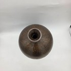Vintage Large Hosley Tm Brown Black Boho Drip Glaze Pottery Vase 12 