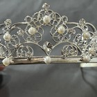 David s Bridal Headpiece Silver Tiara Crown Wedding Hair Accessory Bride Crystal