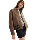 Coach Mini Wallet On A Chain W  Rivets Stars Hearts Black Pebble Leather Nwt New