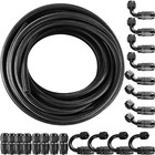 6an 8an 10an 10ft 20ft Cpe Braided Nylon Fuel Line Kit Hose End Fittings