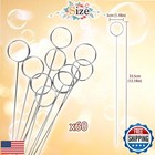60 Pcs Metal Wire Floral Picks 13 Inch Wire Place Card Holder  Metal Table Na