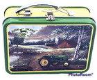 Vintage John Deere Tractor Metal Tin Box Miniature Size 3 5    Unused