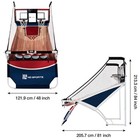 Md Sports 7-ft Ez-fold Dual Shot Basketball Arcade Game With 2 Steel Hoops  L   