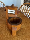 Wood Antique Clothes Washing Machine Solid Wood Planter Charming Rustic 11 In 
