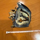 Vintage Dreidel Judaica Metal Sculpture Cut Gold Accent Home Decor 6  Hanukkah