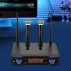 Wireless Microphone System 2 Channel Pro Audio Uhf 2 Handheld Dynamic Mic Party