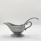 Vintage Rwp Wilton Armetale Pewter Queen Anne Gravy Boat W matching Ladle Spoon