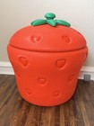 Vintage 1980s Little Tikes Strawberry Shortcake Red Toy Box  Storage Hamper