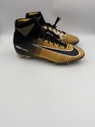 Nike Mercurial Superfly 5 Ag Yellow Black Acc Flyknit Elite Football Cleats 