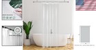 Elegant 36x72 Clear Shower Curtain Liner With Rustproof Grommets   Magnets