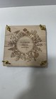 Wood Flower Press Etched  With Brass Hardware 4 75   x 4 75    Square Brand New