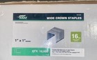 Grip Fast   16 Gauge 1  Crown 1  Galvanized Staples - 10 000 Count  open Box  New