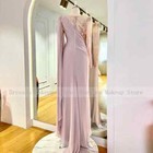 Long Sleeves Mother Of The Bride Dress Mermaid trumpet Chiffon Evening Gowns