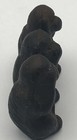 Vintage Three 3 Wise Monkeys Cast Metal Paperweight Hear See Speak No Evil