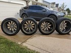 Full Set - 20  Tesla Model X Factory Wheels Oem Rims Staggered Black 20x9 20x9 5