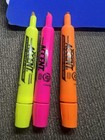 Vintage Sanford Major Accent Highlighter Set Yellow Pink Orange - Tested 1990s