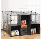 Pet Playpen Diy Small Animal Cage For Rabbit Ferret Chinchilla Guinea Pig Black