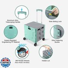 Felicon Folding Utility Cart Portable Rolling Crate Handcart With Durable Hea