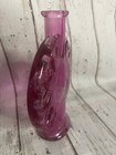 Vintage Pink Sun Face Glass Bottle Bud Vase Celestial Designed Bottle No Cork