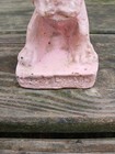 Vtg 1940s Chalkware Carnival Prize Pug Bulldog Figurine     Nobody Loves Me     Rare