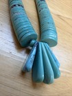 Vintage Native American Artisan Large Turquoise Heishi Statement Necklace 11   