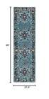 Safavieh Vintage Hamadan Collection Runner Rug - 2 3  X 8  Light Blue Black Trad