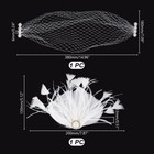 Veil Fascinator Hat 50s Wedding Veil Mesh Lace Headband With Hair Clip Bridal   